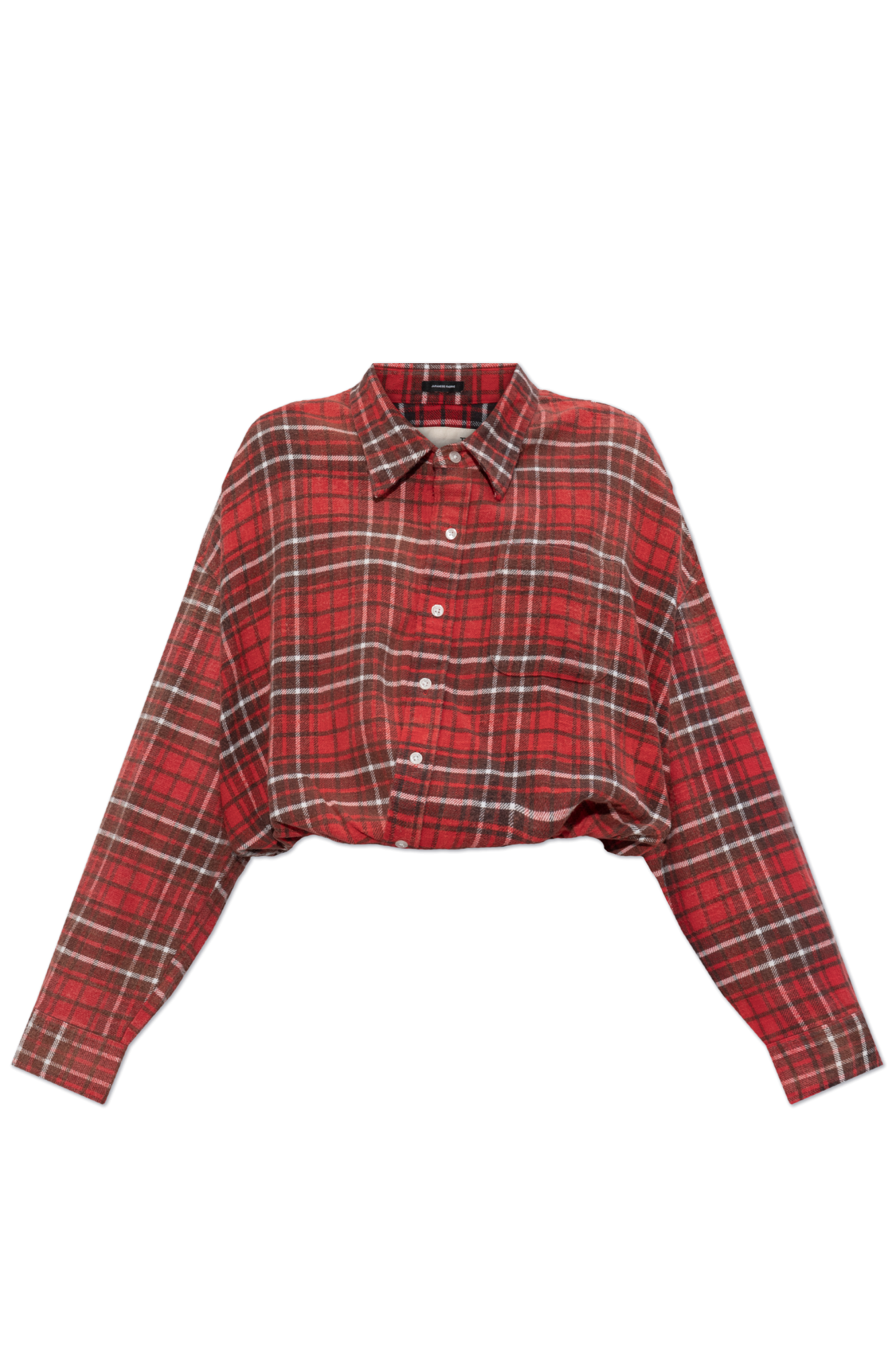 Red Shirt with check pattern R13 - Vitkac Italy